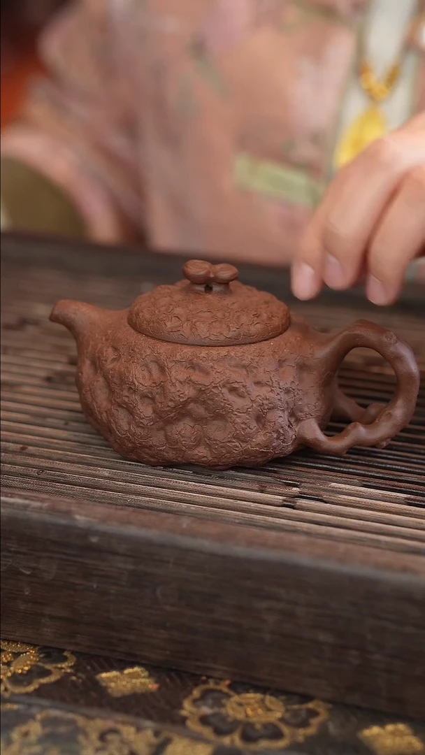 茶壶紫砂供春 变色龙 170cc