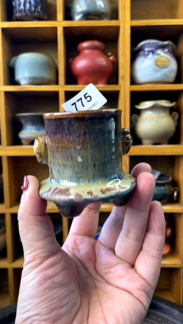 【闪购商品】陶775 内口4.2【喵喵团圆多肉盆】