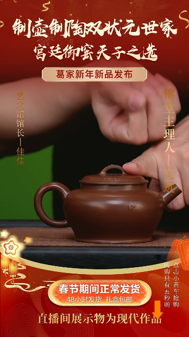【闪购商品】紫砂茶壶葛家手工紫砂