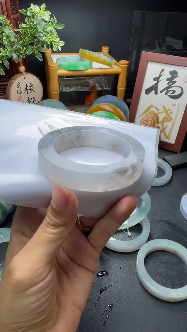 定制翡翠毛胚手镯未镶嵌毛胚定制