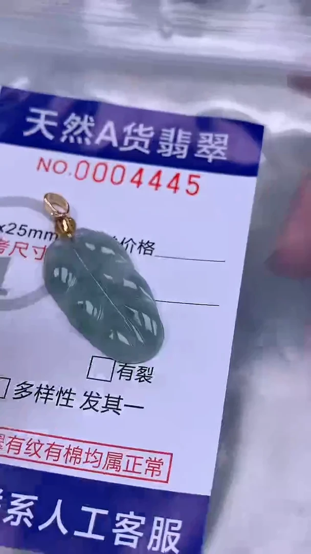 翡翠未镶嵌吊坠(不含链)1