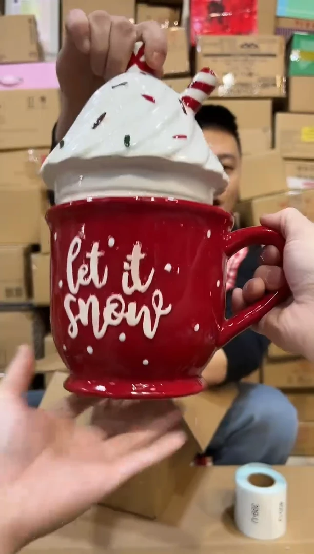 【闪购商品】杯大号圣诞冰激凌杯罐微瑕