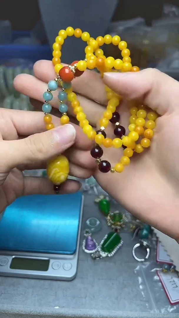 【闪购商品】琥珀颈饰未镶嵌项链