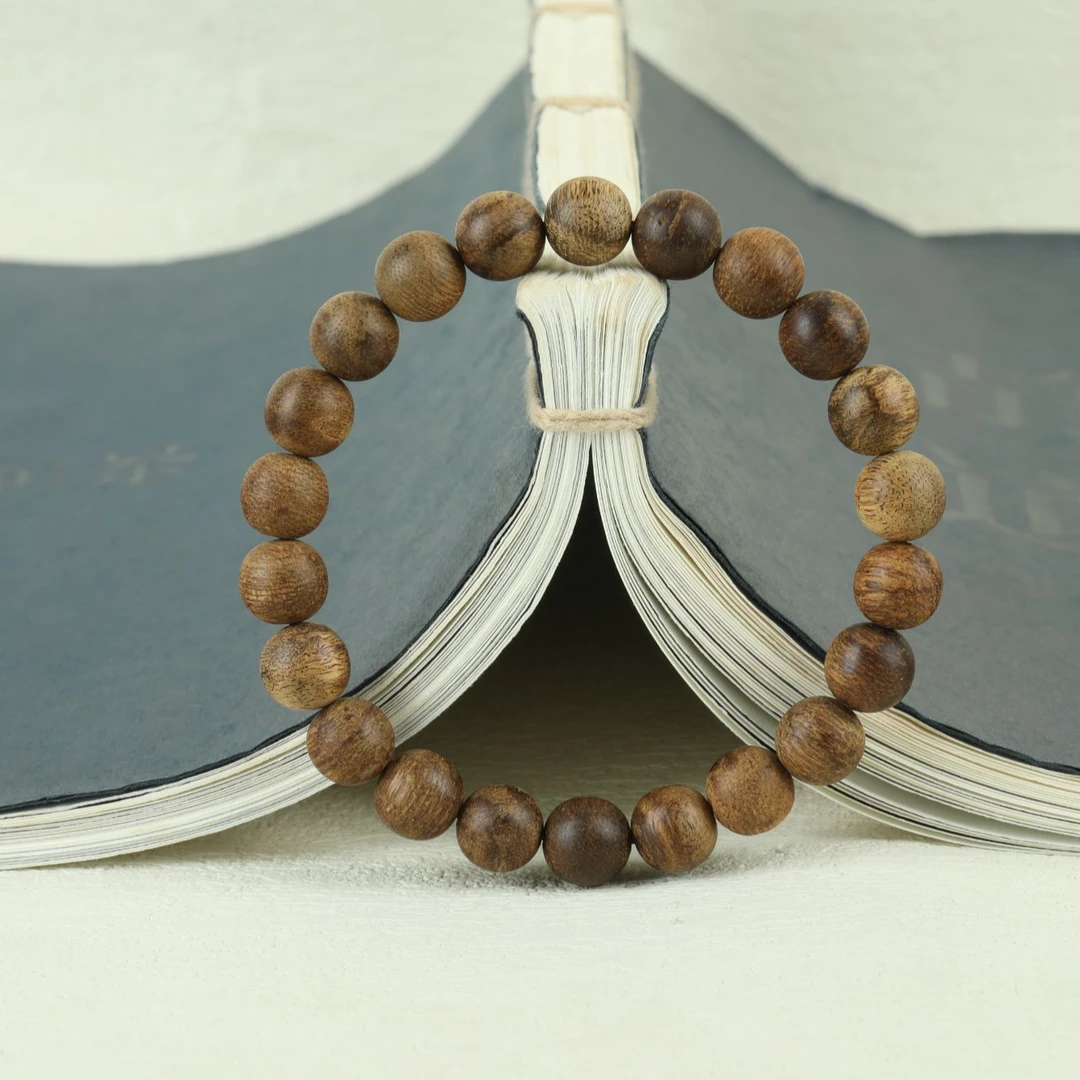 沉香老挝红土沉香5克9mm手串单圈