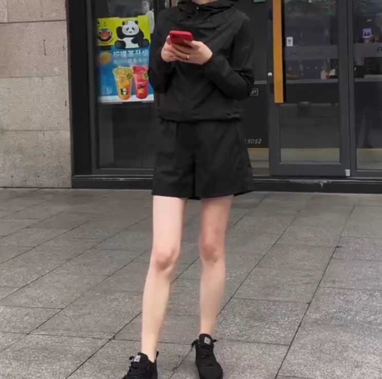 2025夏季新款网红同款洋气减龄韩版爆款纯色运动两件套女M1