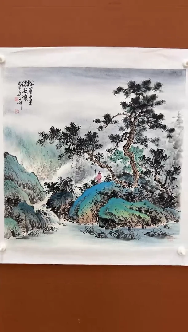 国画李文峰4平尺花鸟