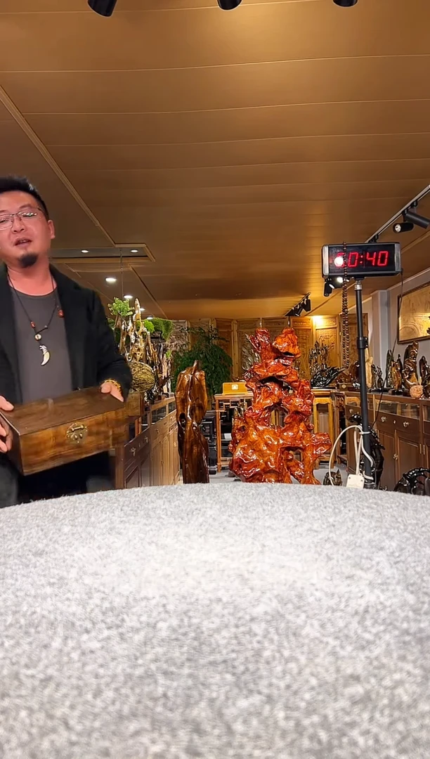 金丝楠木雕款万**意金丝楠木摆件