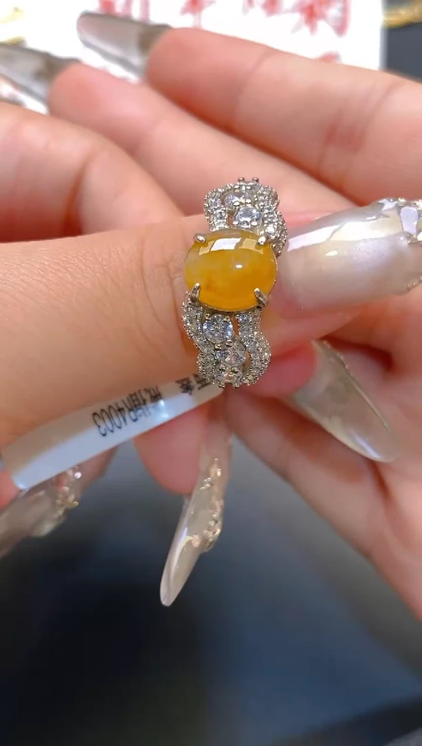 【闪购商品】翡翠耳饰银S925镶嵌天然A货翡翠1