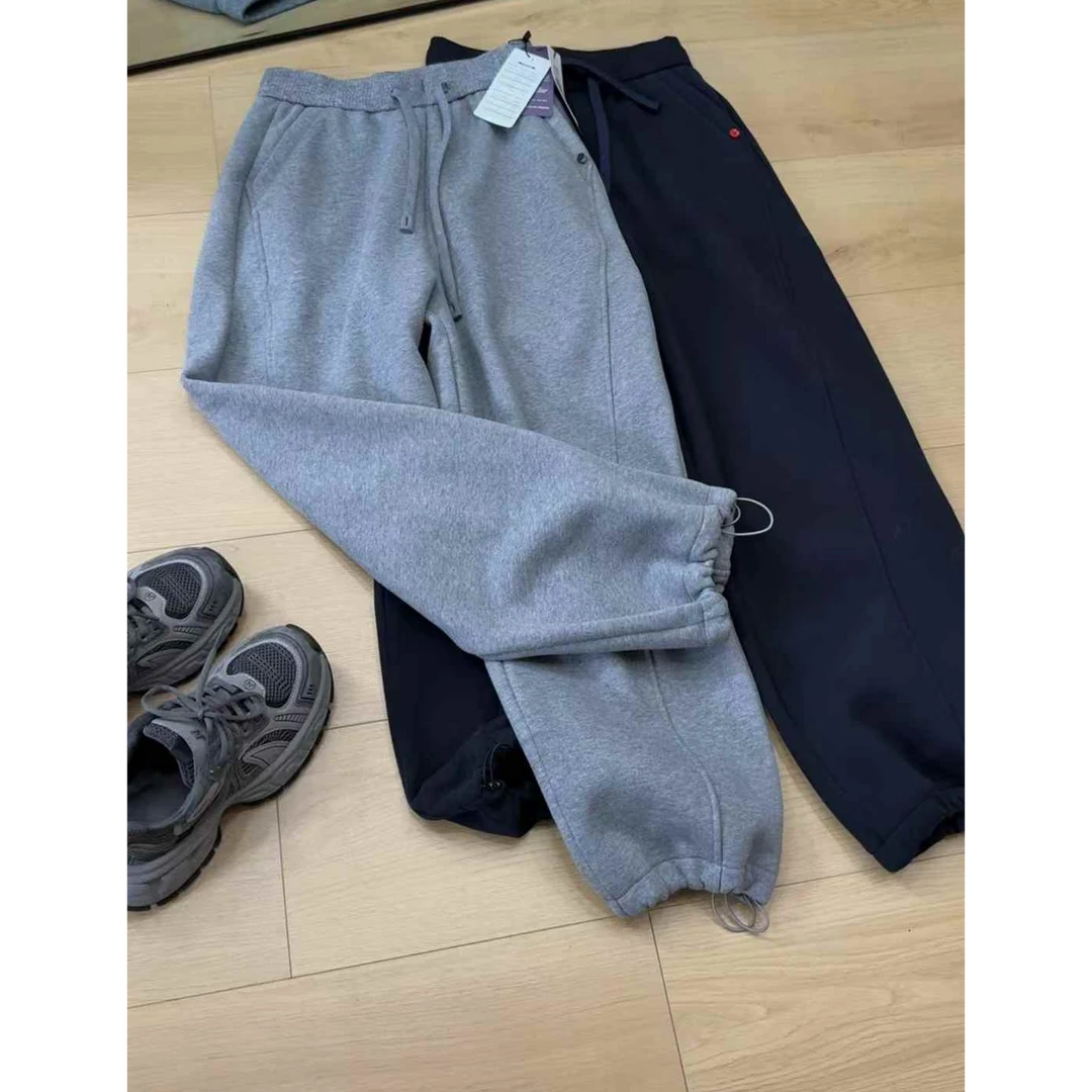 TY8【招牌直筒】进口澳棉！一件可以过冬的加绒加厚两穿直筒裤（长99）