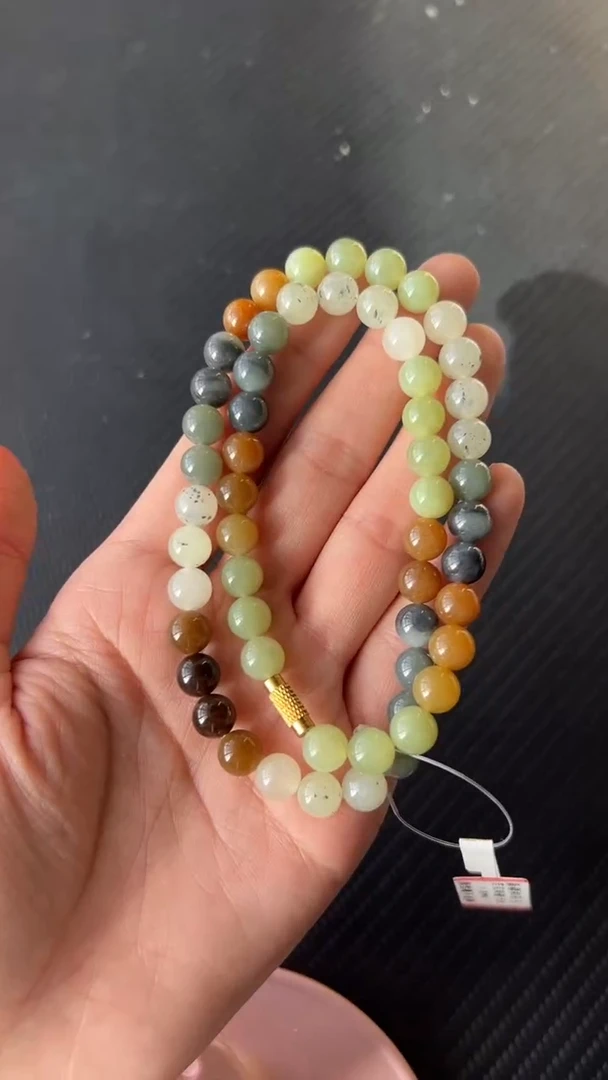 【闪购商品】和田玉项链未镶嵌若羌微色差卡8妈妈链