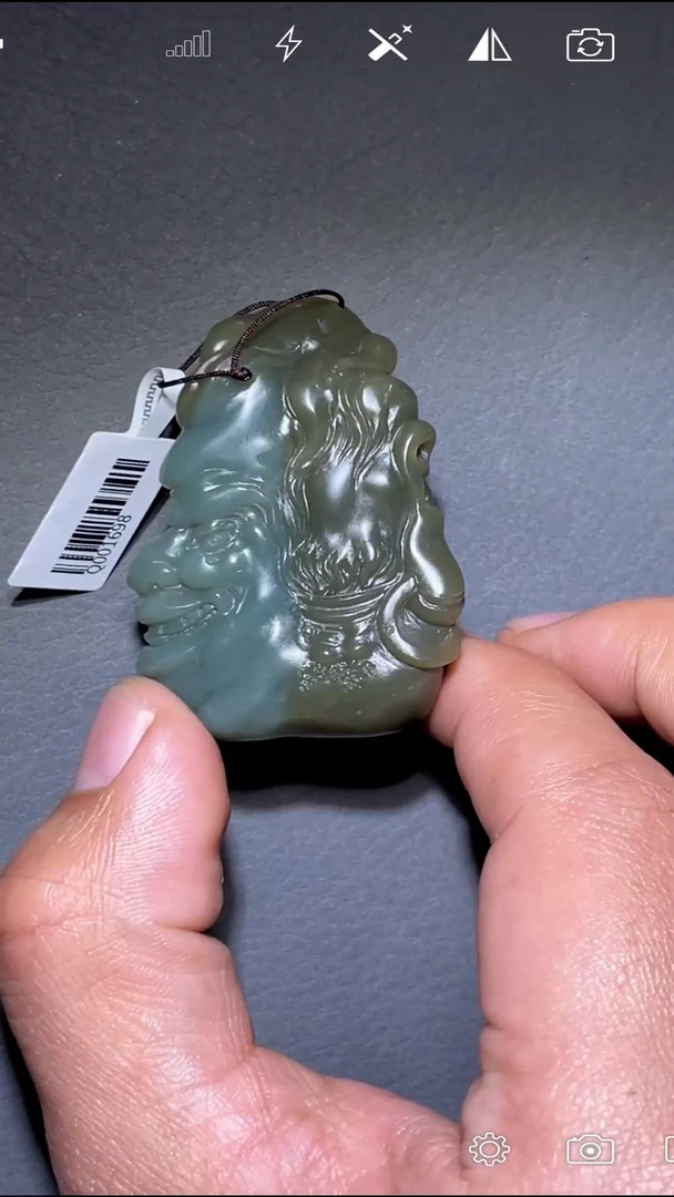 未镶嵌和田玉把件Q001698 罗汉头