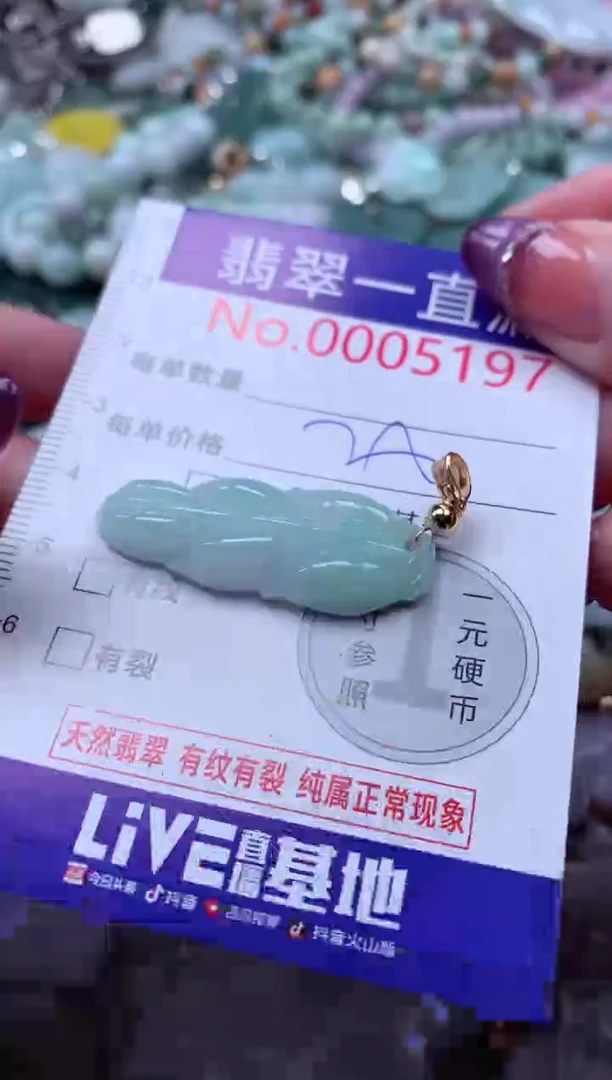 翡翠未镶嵌吊坠(不含链)5197