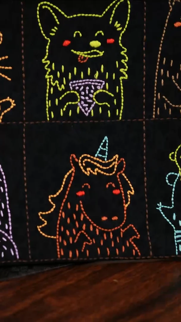 【闪购商品】织绣动物大茶席A款