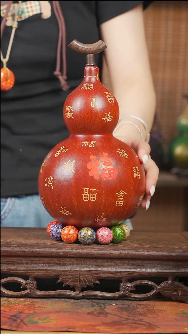 WD191雕刻款葫芦不包手串+网兜