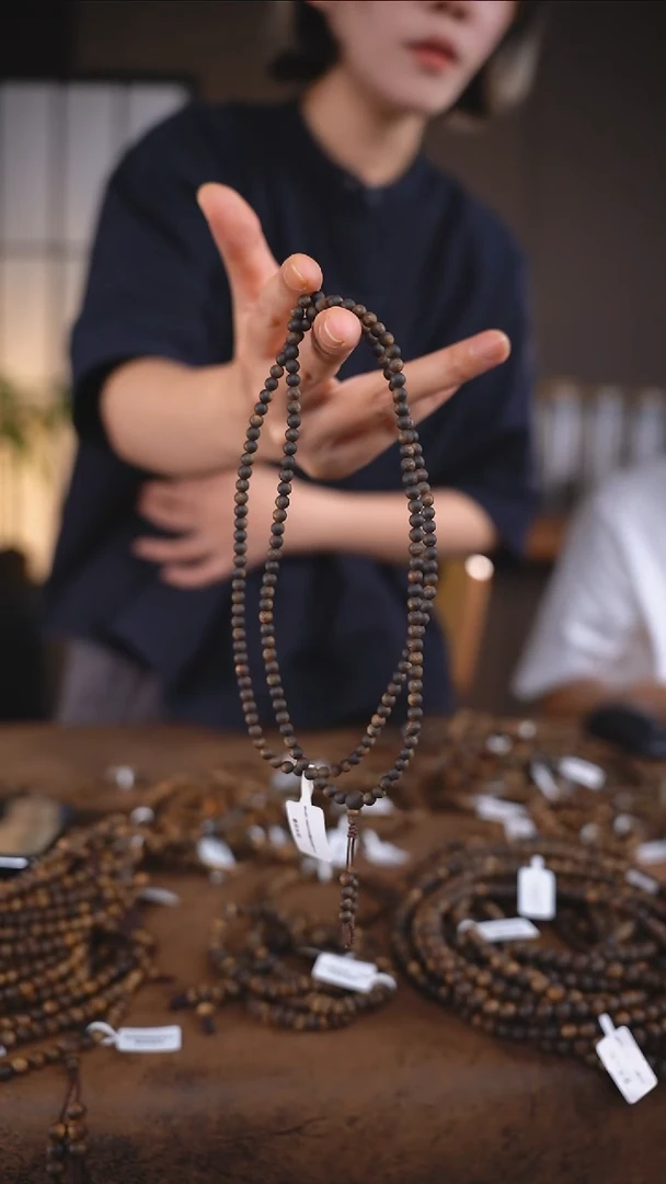 手串沉香4mm多圈沉水