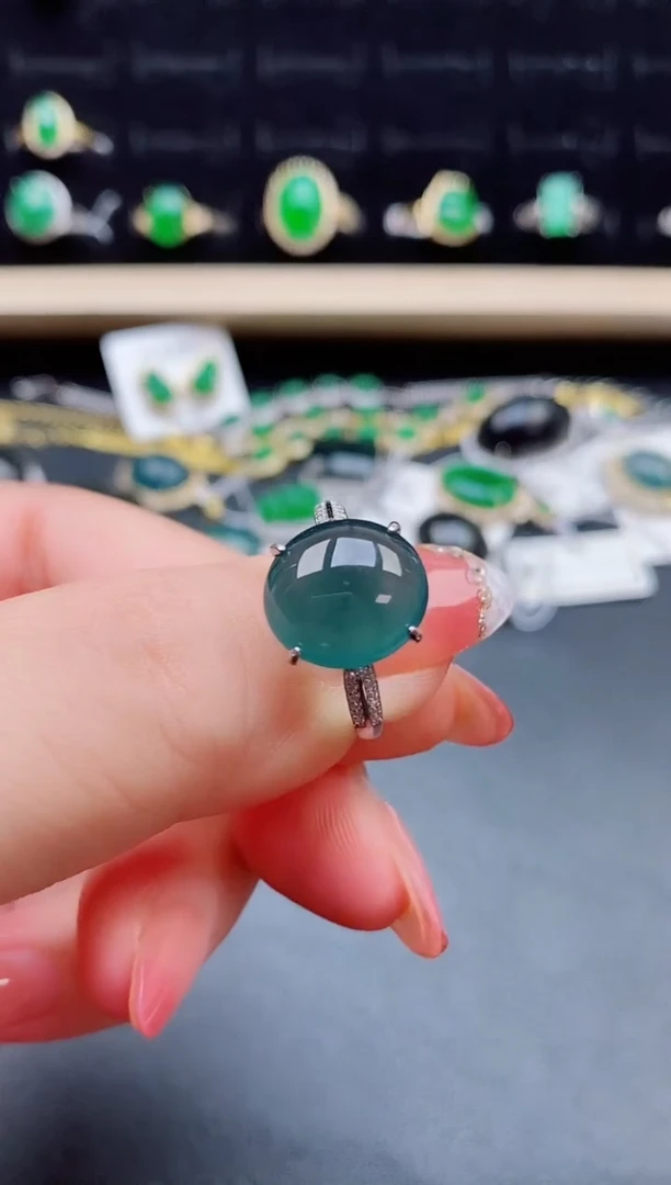 【闪购商品】翡翠戒指银S925镶嵌121212