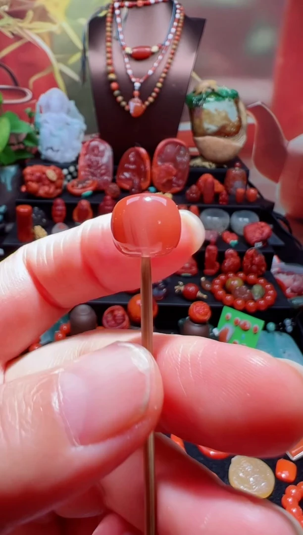 未镶嵌单珠南红玛瑙?****?单珠