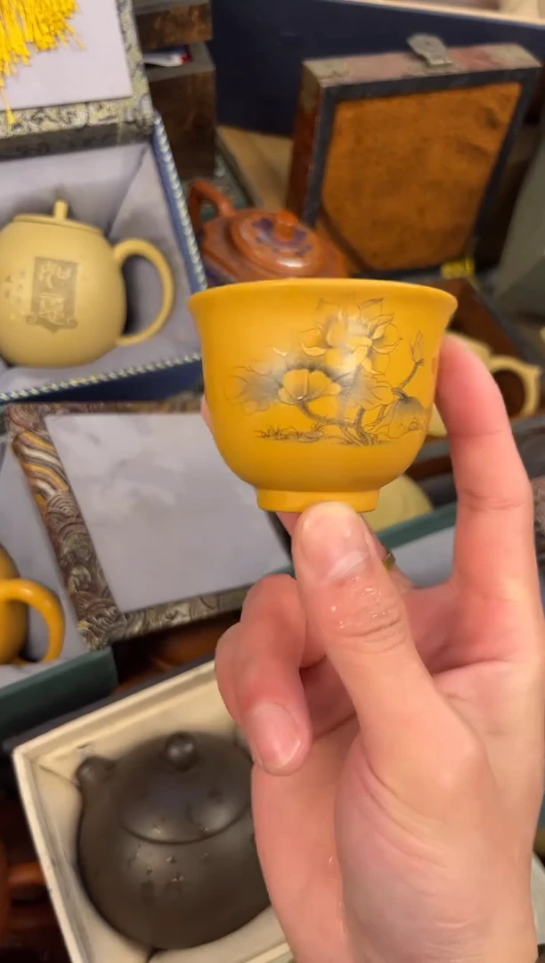 【闪购商品】紫砂茶壶-水墨铃铛杯