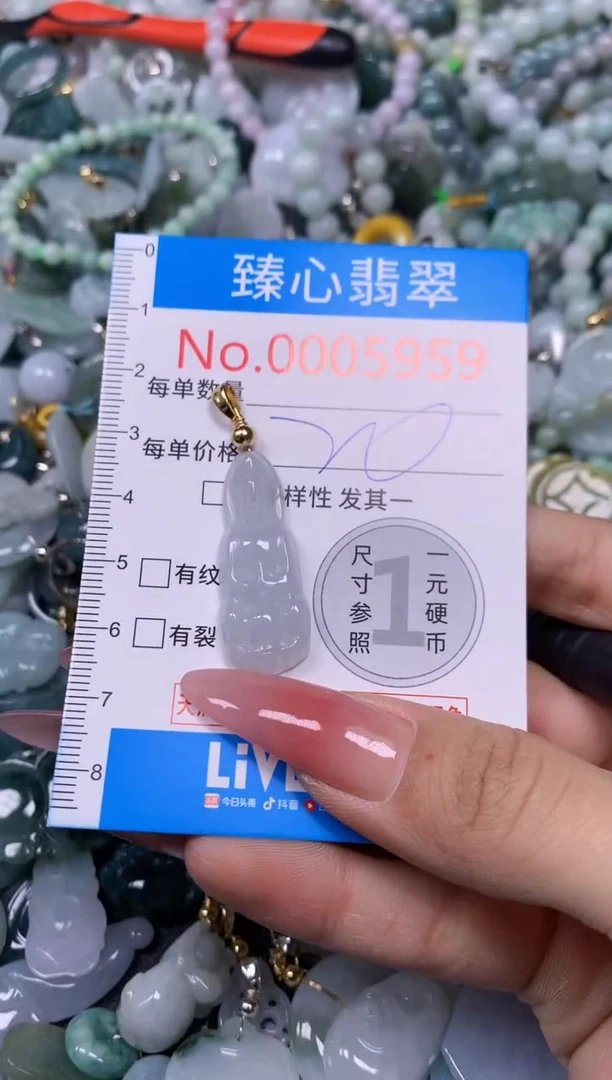 【闪购商品】翡翠颈饰未镶嵌含绳0005959