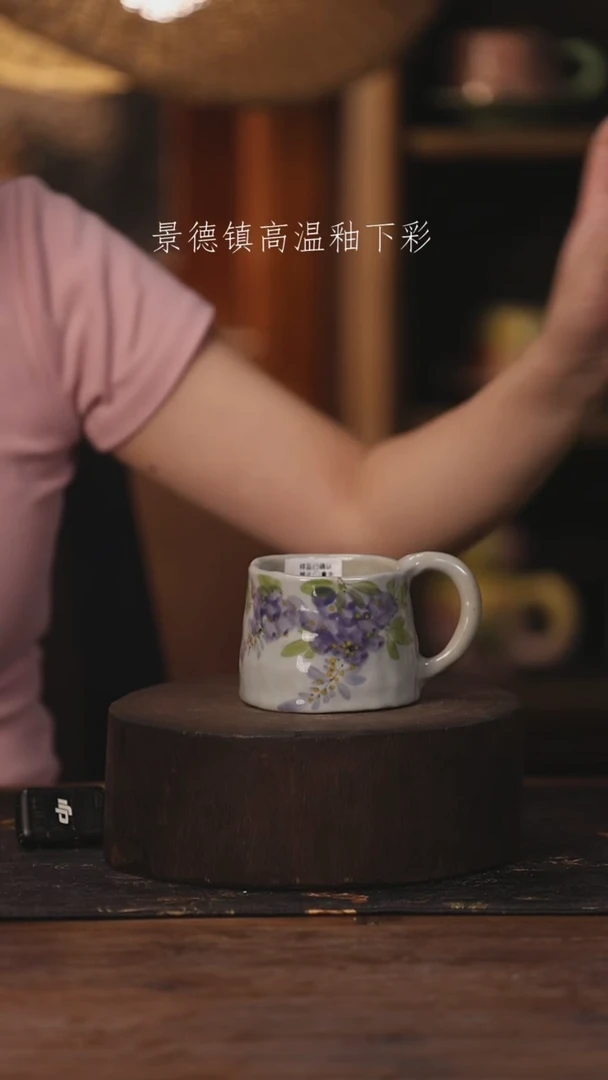 陶瓷景德镇高温釉下手绘陶瓷080