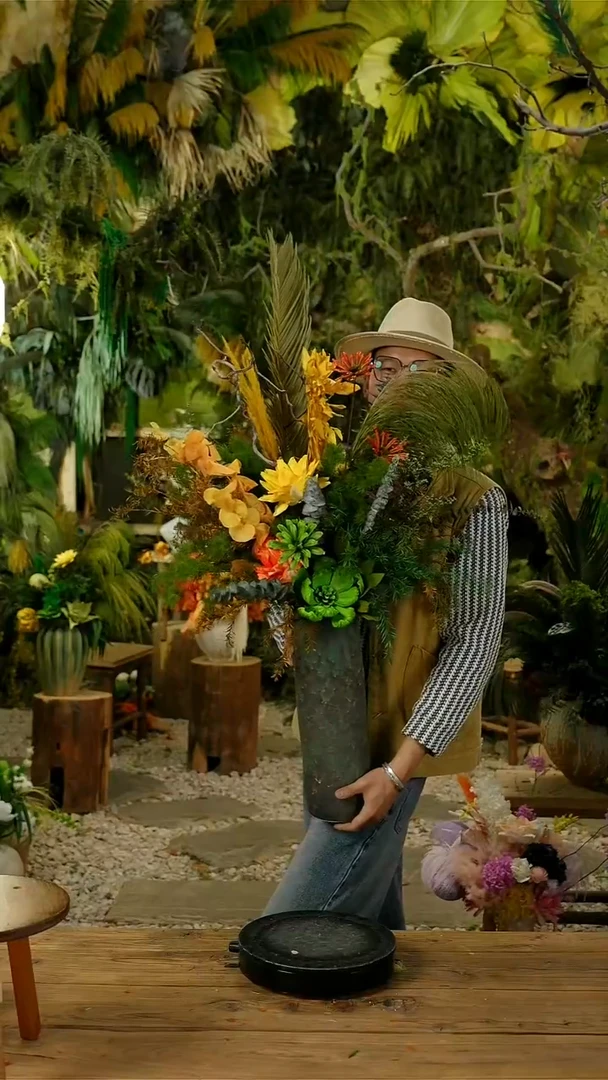 永生花一物一拍连花带瓶