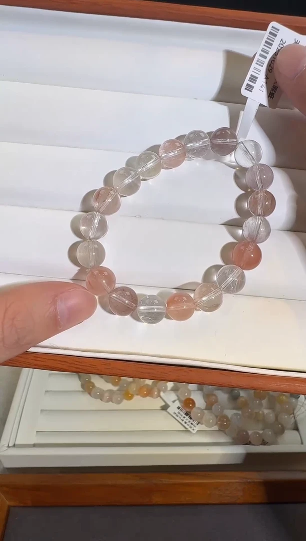 未镶嵌手链水晶兔毛手链10号链接 卡10m+