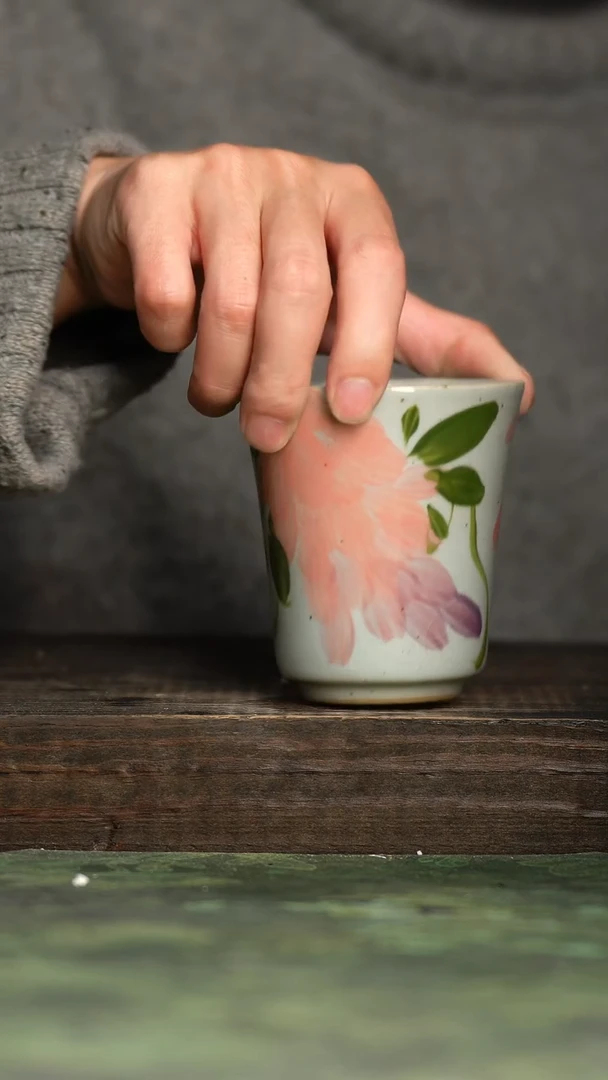 【闪购商品】杯青诗手工手绘瓷器