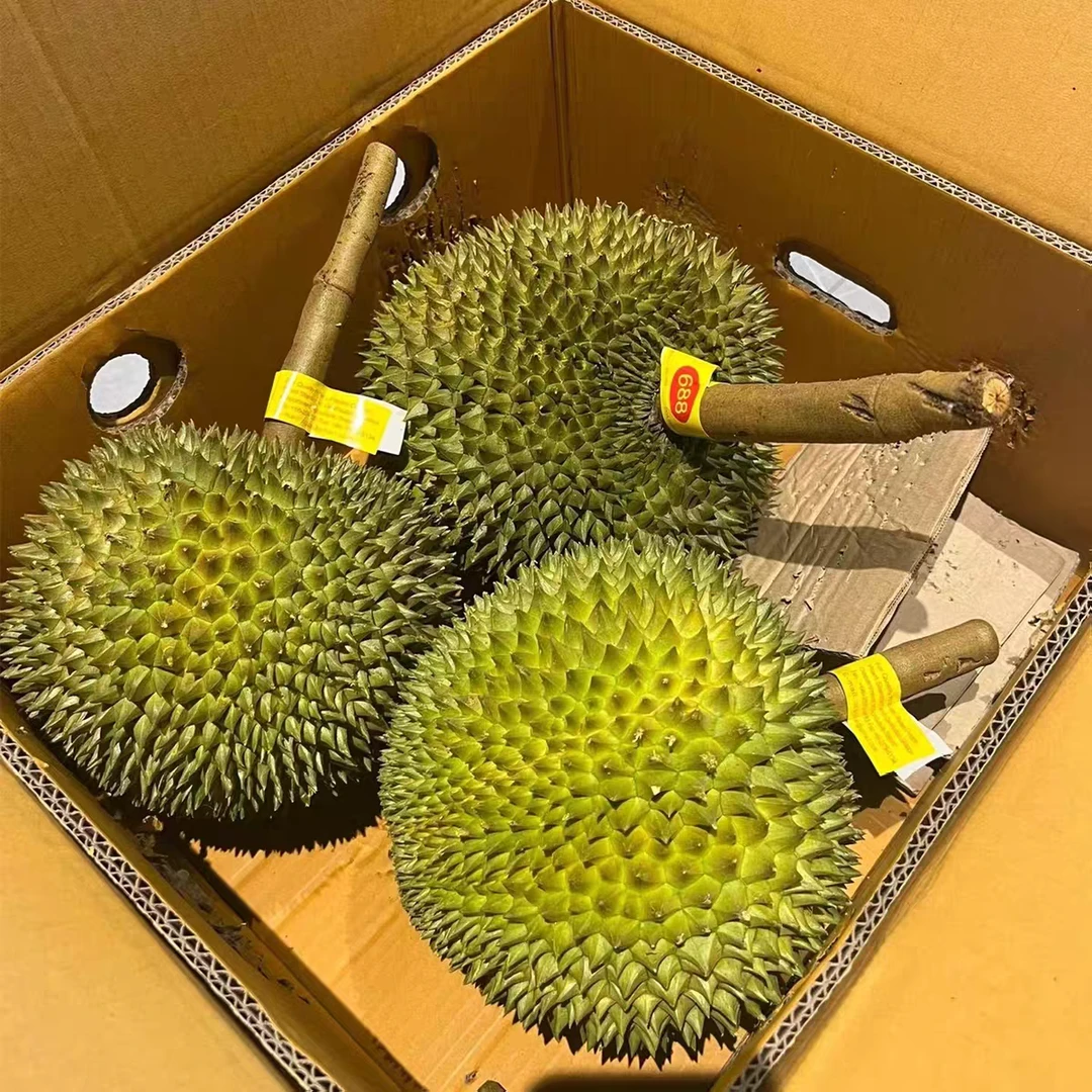 (一物一拍)香香.泰国进口长柄猫榴莲鲜果带壳催熟吃生切没售后