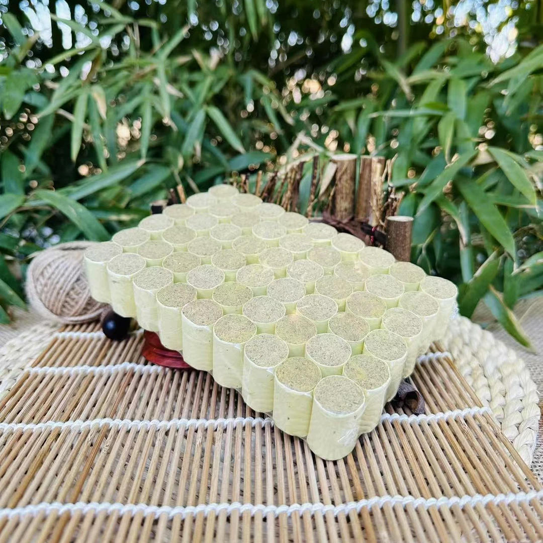 短款艾柱陈年石磨随身灸艾灸艾柱家用（黄）