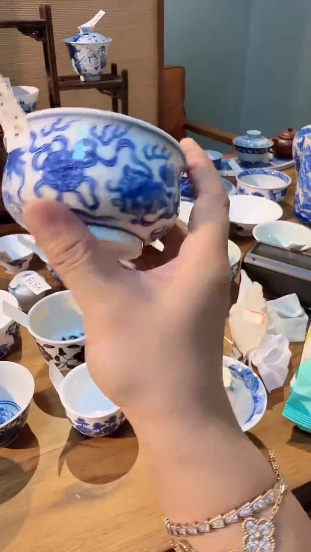 瓷片Y524家庭日用瓷器摆件