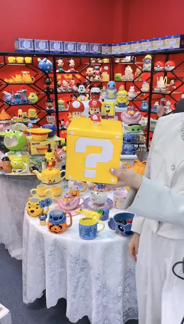 【闪购商品】.@@问号陶瓷储物收纳罐