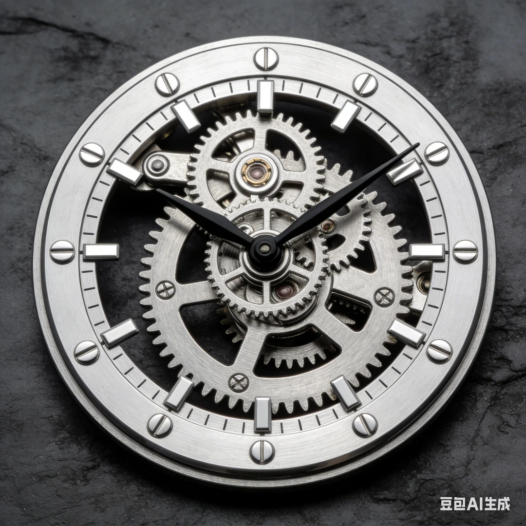 机械手表表盘纯钢材质