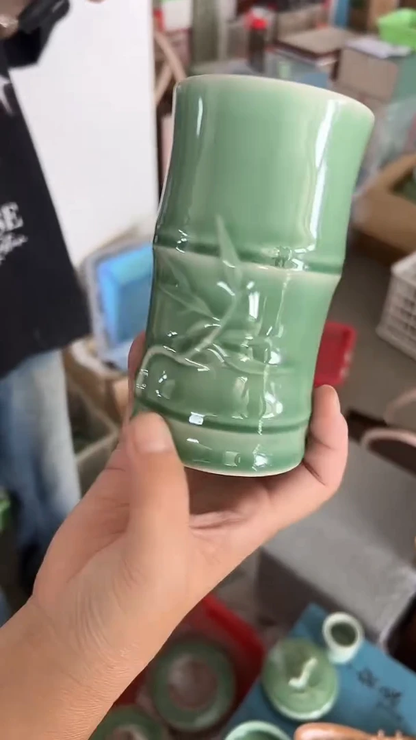 龙泉云间青瓷小米茶器