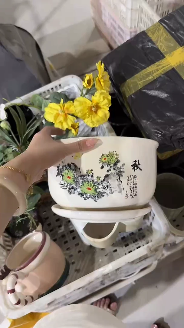 高温陶瓷花盆+E42