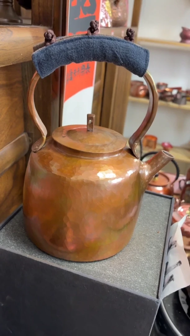 不***啥大号紫铜加厚老铜壶