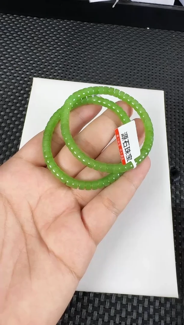 【闪购商品】和田玉（碧玉）手串未镶嵌约6MM直切多样性发一