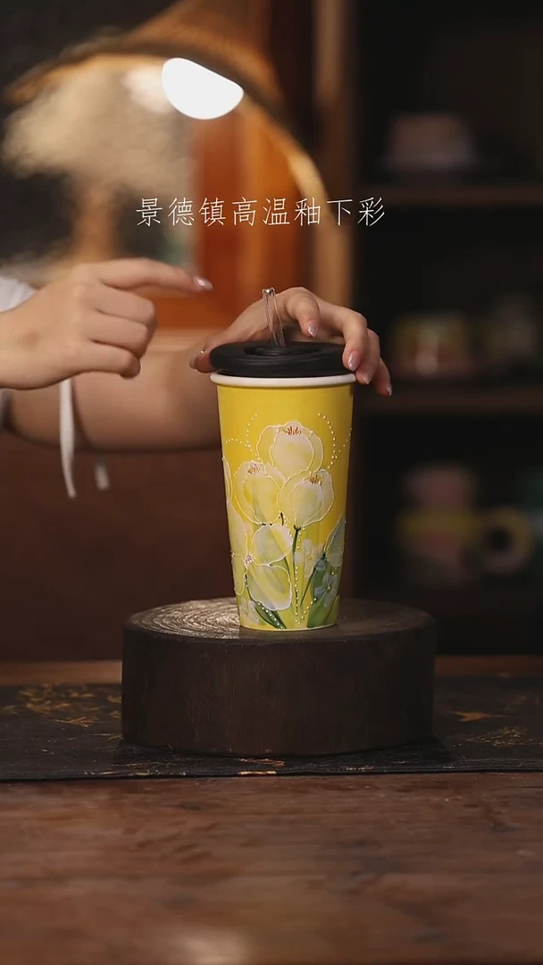 陶瓷景德镇高温釉下手绘陶瓷456
