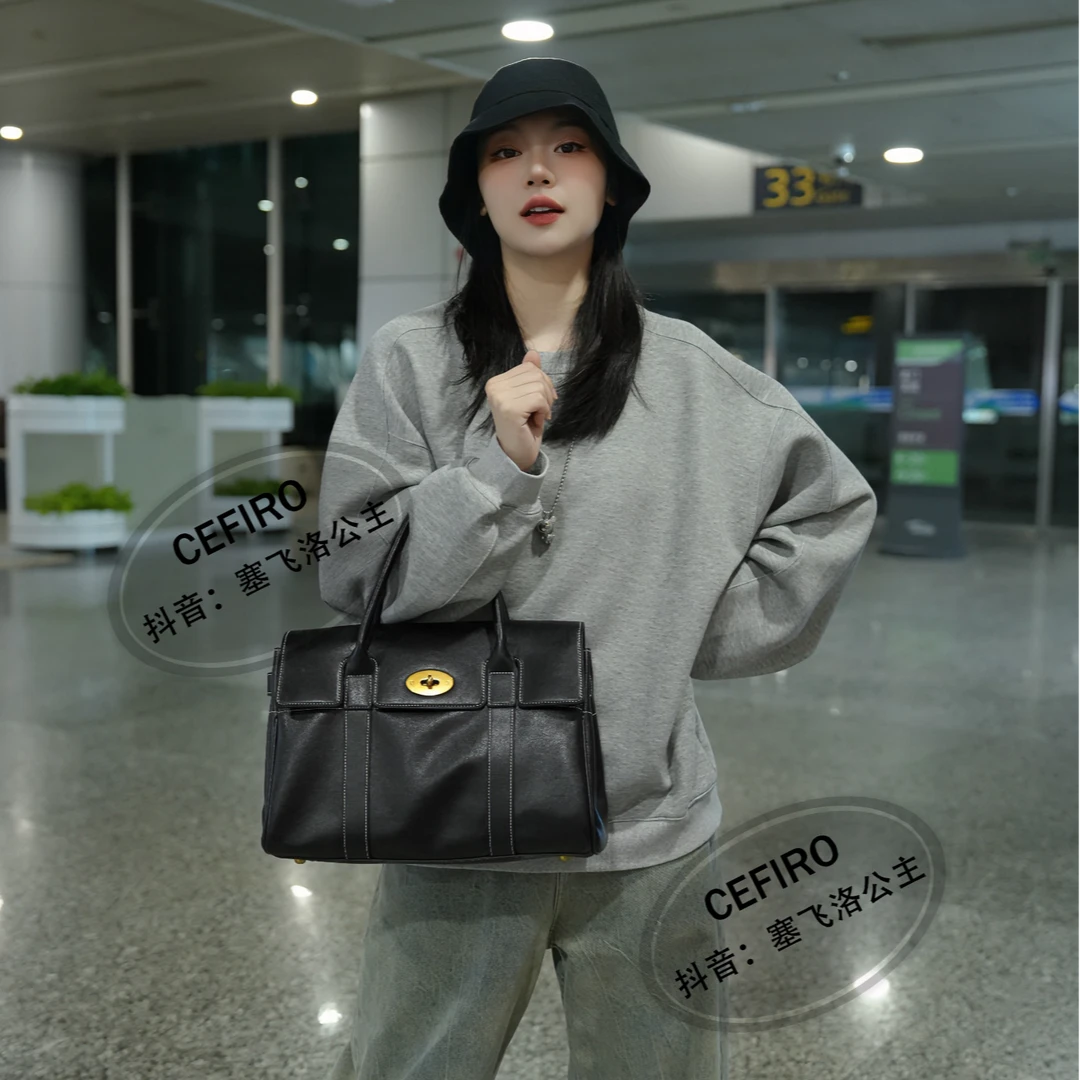 【CEFIRO · CiCi】秋冬休闲植鞣牛皮女士手提斜跨女包 WGG-1WB873