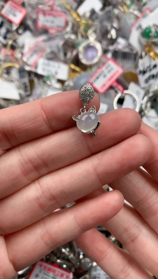 银S925镶嵌戒指翡翠999                 3