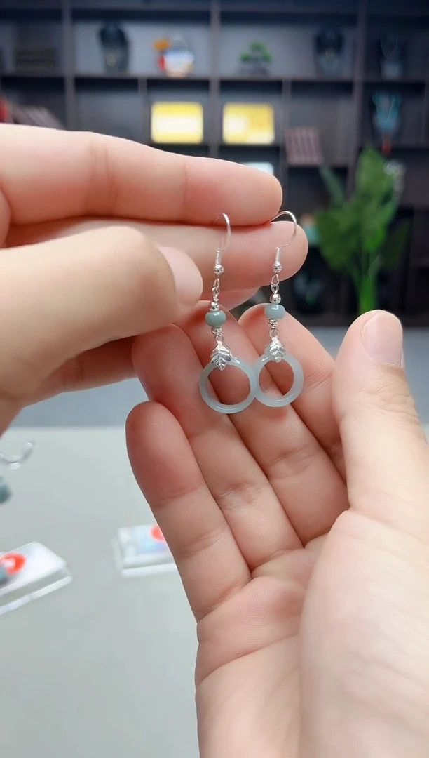 未镶嵌翡翠耳饰X39