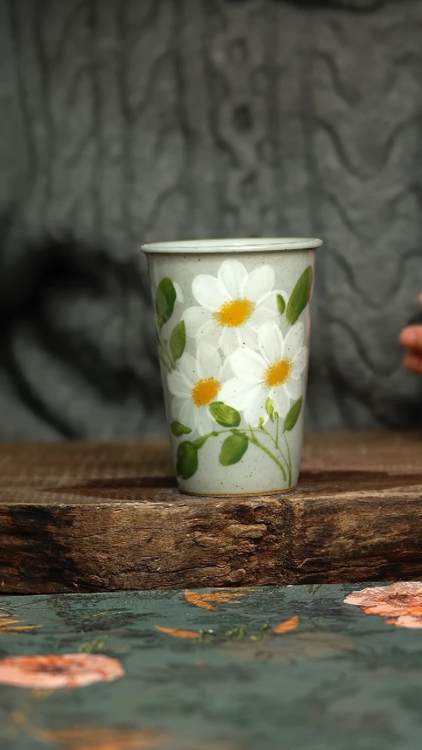 【闪购商品】杯釉下彩手工手绘同款陶器