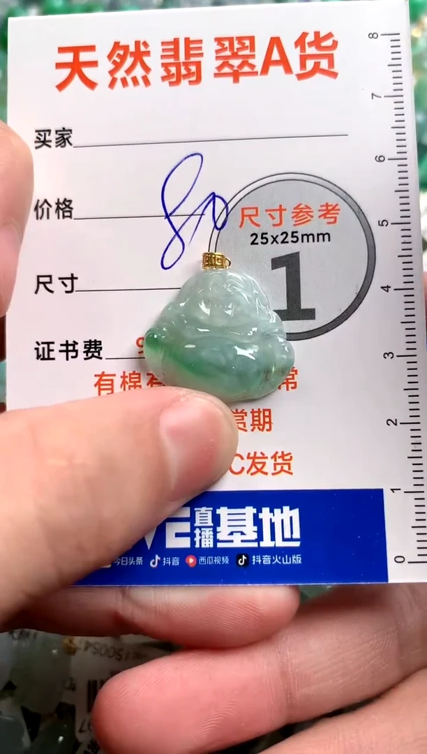 【闪购商品】翡翠颈饰18K金镶嵌14008690