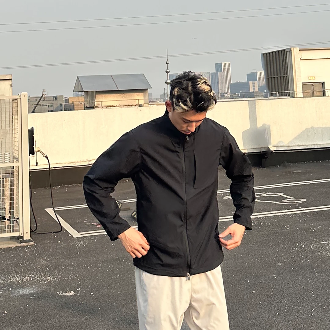 LIMOU春夏LULU版防晒衣服UPF50+薄款立领长袖潮男士运动夹克外套