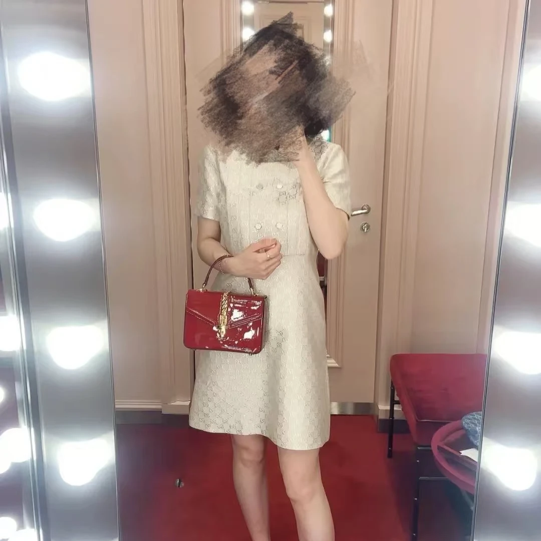 99新 GUCCI/古驰 双双臻选/cf00271/古驰连衣裙/38码