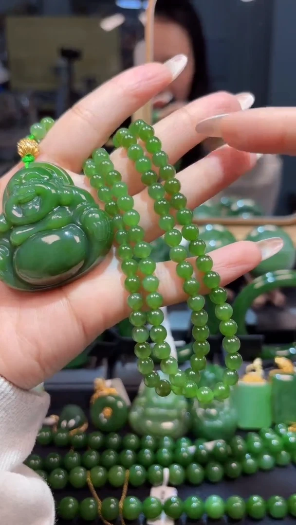 【闪购商品】和田玉（碧玉）吊坠(赠链)未镶嵌1