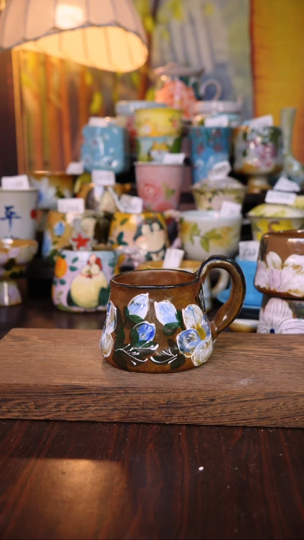 摆件泥垚手作 景德镇手工手绘器物