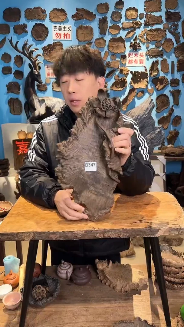 【闪购商品】木347号乌木金丝楠干泡