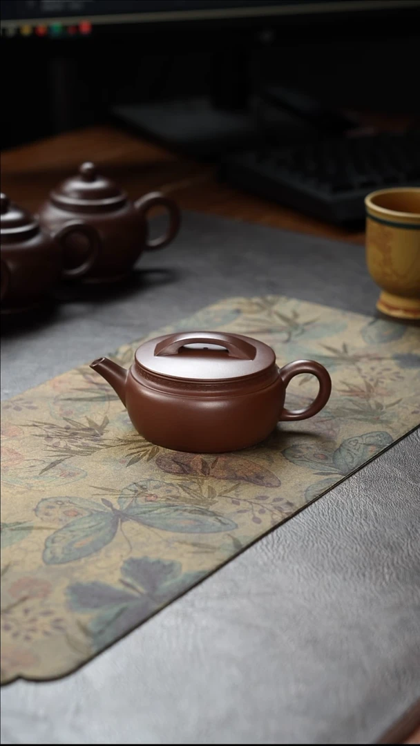 茶壶紫砂长乐汉瓦紫泥