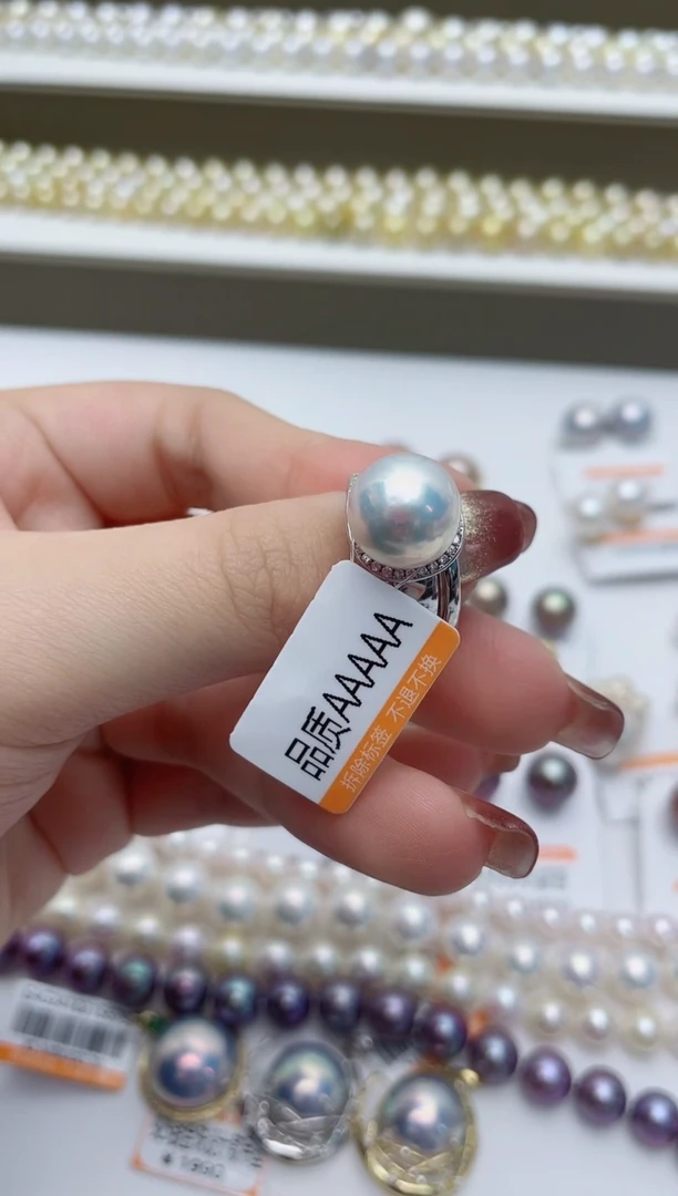 【闪购商品】淡水珍珠戒指银S925镶嵌W70