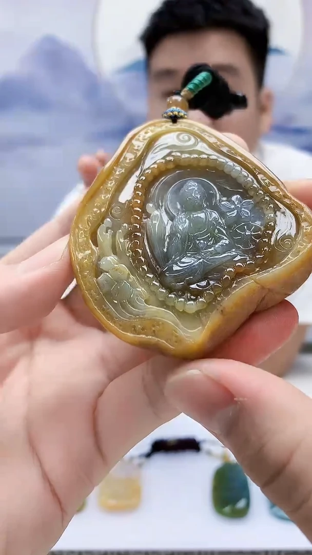 定制翡翠未镶嵌5028bb-毛货挂件188